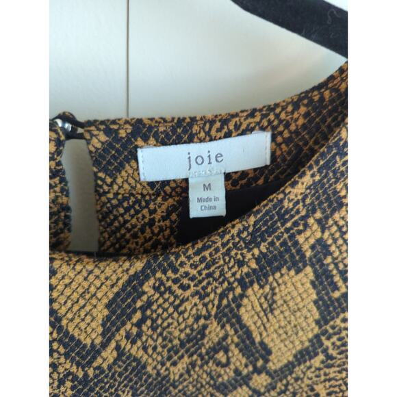 Joie Snake Print Sheath Dress - Size Medium - Picture 3 of 5